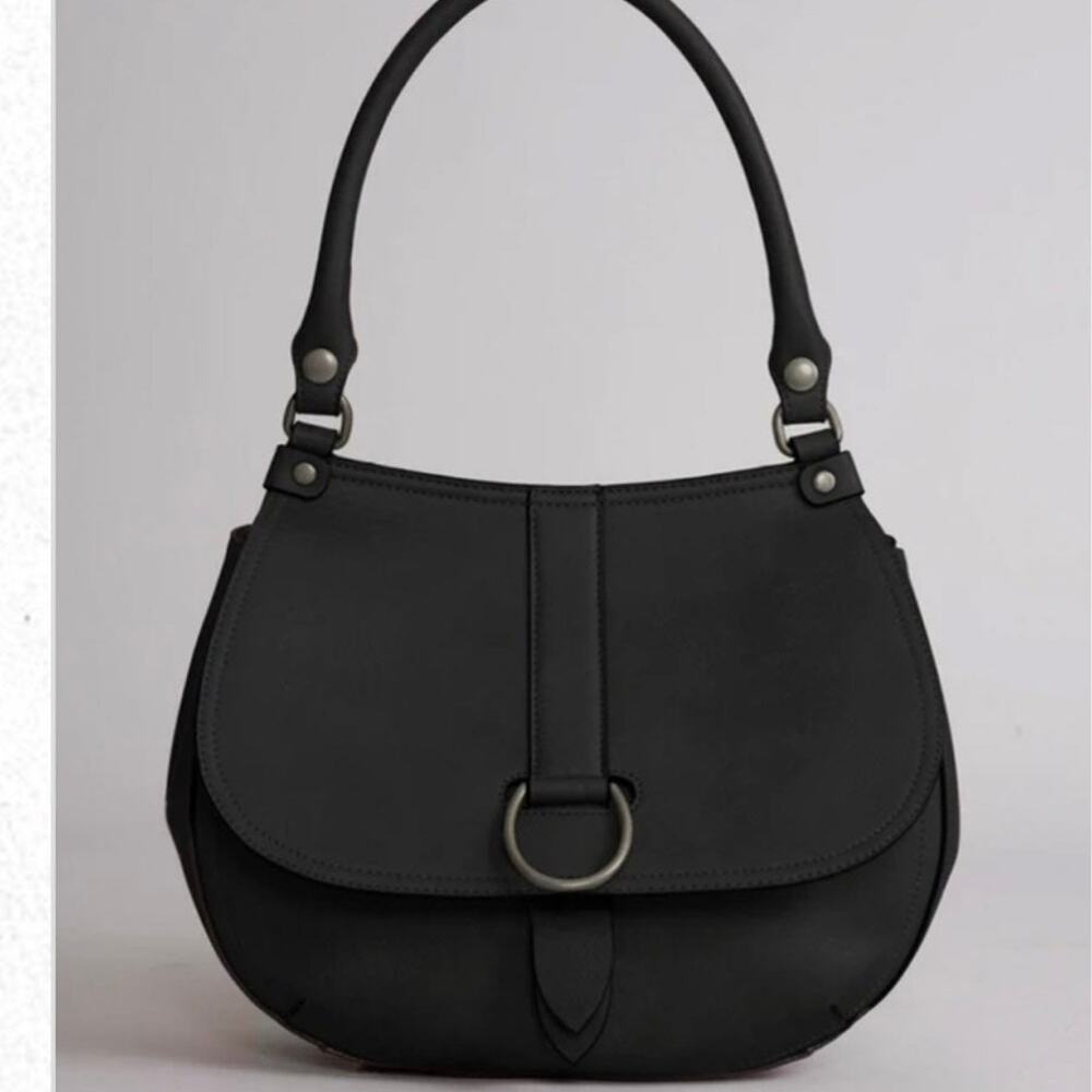 Simply Noelle buckle down Saddle bag in black